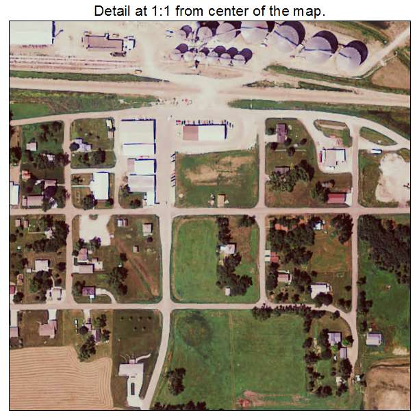 Aspinwall, Iowa aerial imagery detail