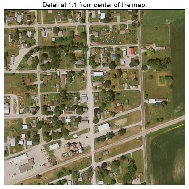 Atalissa, Iowa aerial imagery detail