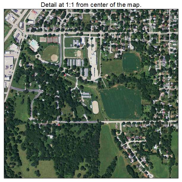 Atlantic, Iowa aerial imagery detail