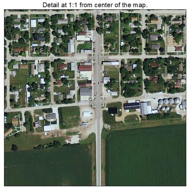 Auburn, Iowa aerial imagery detail