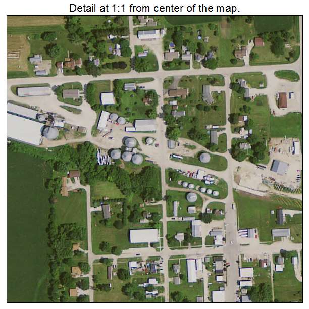 Aurora, Iowa aerial imagery detail
