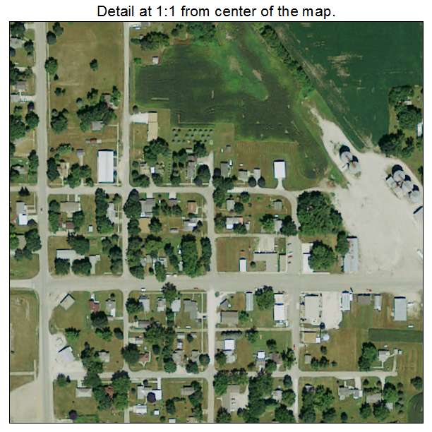 Ayrshire, Iowa aerial imagery detail