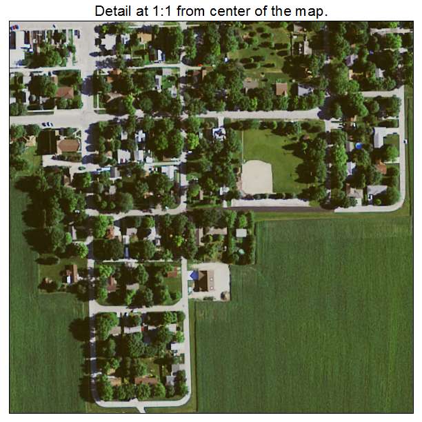 Badger, Iowa aerial imagery detail