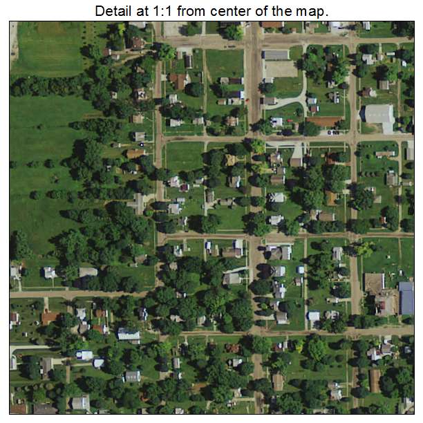 Bagley, Iowa aerial imagery detail