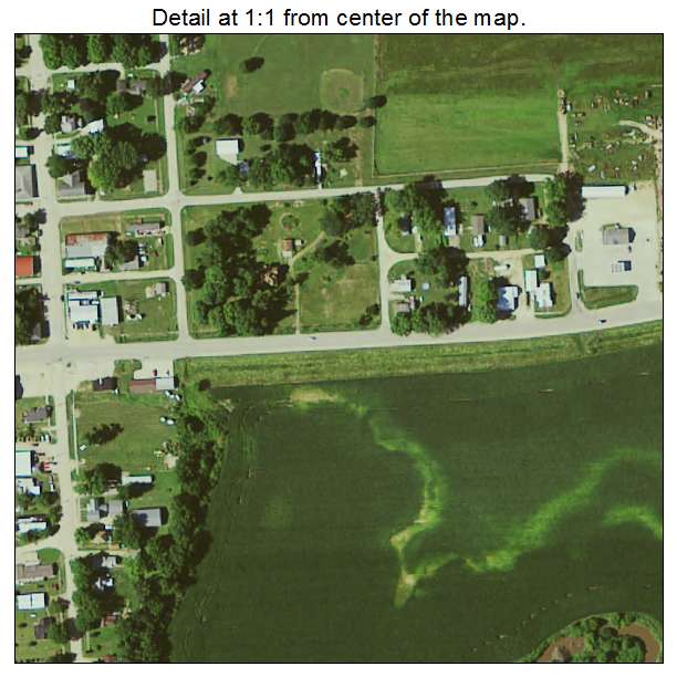 Baldwin, Iowa aerial imagery detail