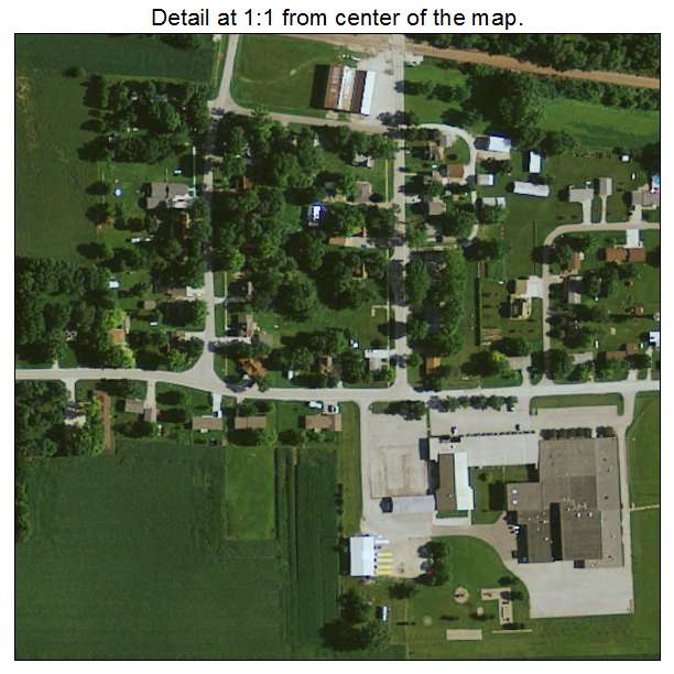 Barnum, Iowa aerial imagery detail