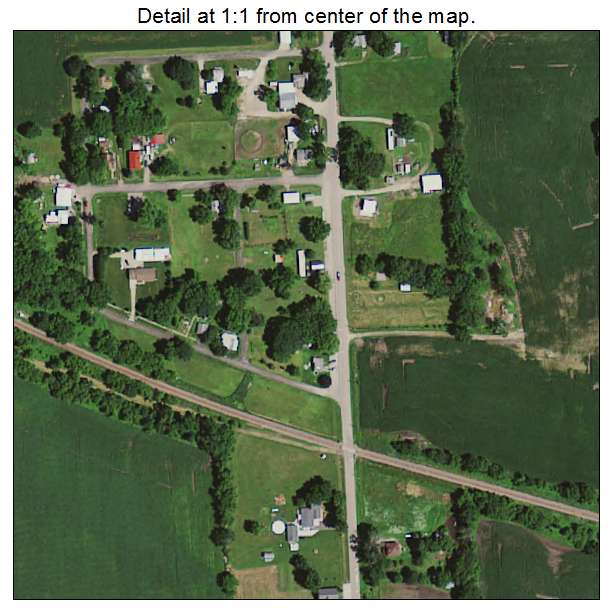 Bassett, Iowa aerial imagery detail