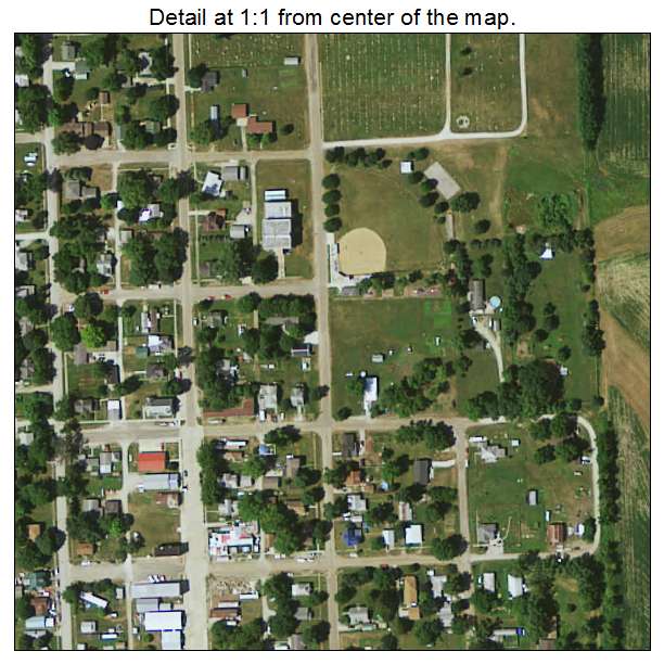 Batavia, Iowa aerial imagery detail