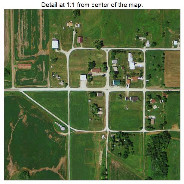 Beaconsfield, Iowa aerial imagery detail