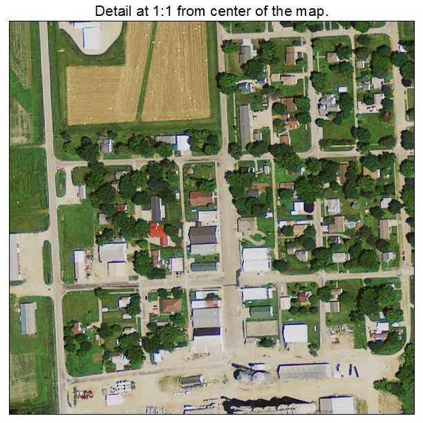 Beaman, Iowa aerial imagery detail
