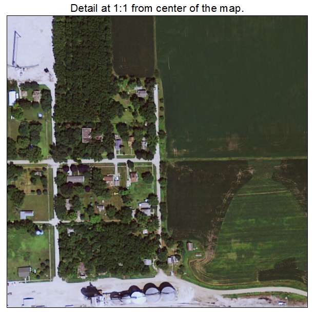 Beaver, Iowa aerial imagery detail
