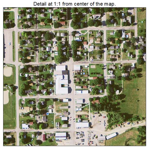 Bennett, Iowa aerial imagery detail