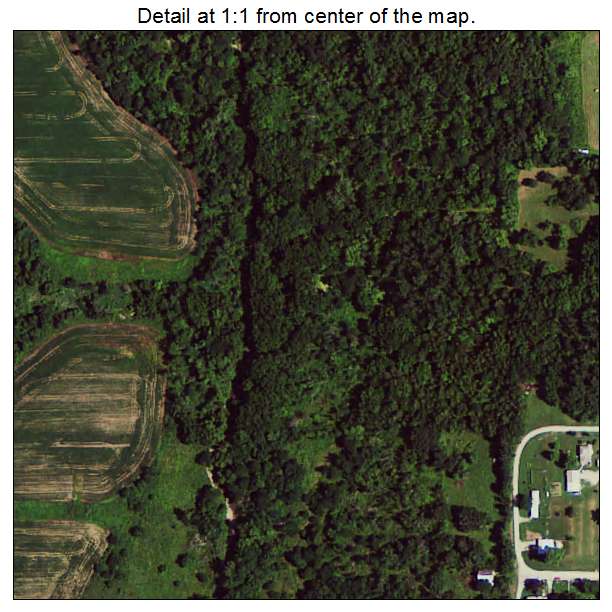Benton, Iowa aerial imagery detail