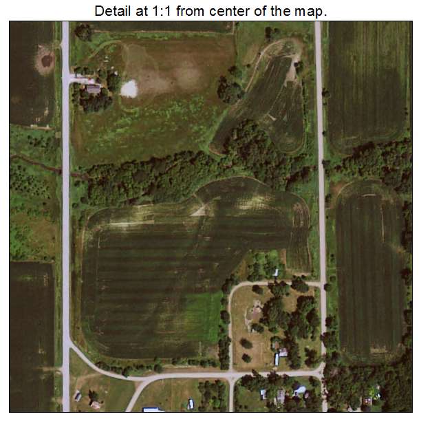 Berkley, Iowa aerial imagery detail