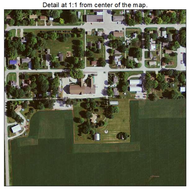 Blairsburg, Iowa aerial imagery detail