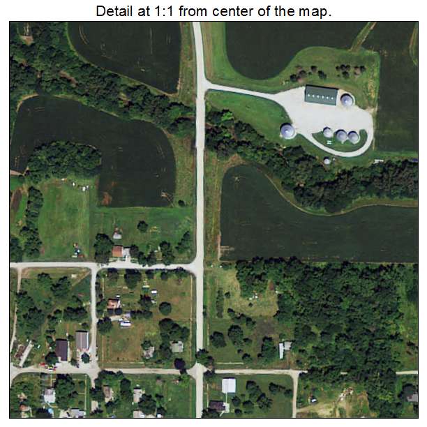 Blanchard, Iowa aerial imagery detail