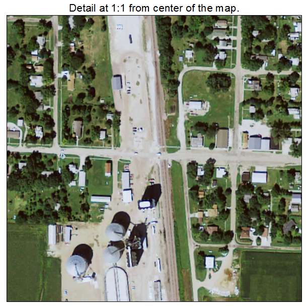 Blencoe, Iowa aerial imagery detail