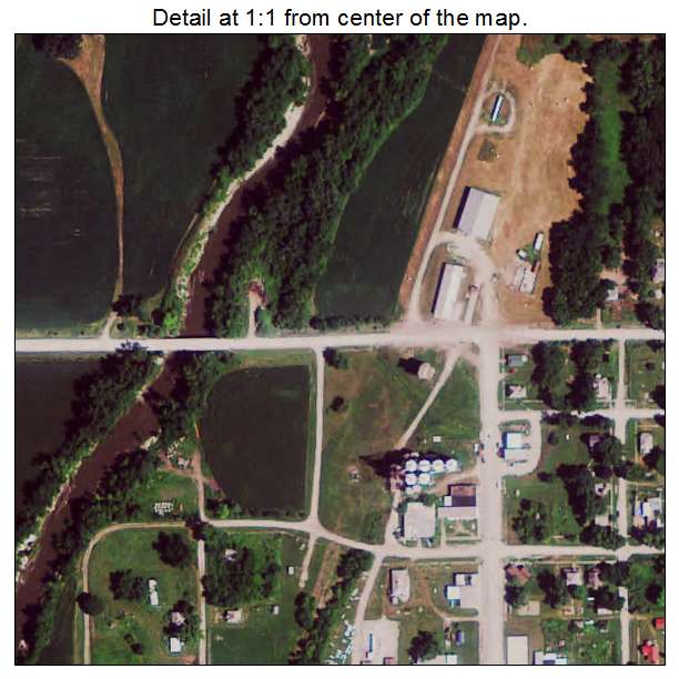 Blockton, Iowa aerial imagery detail
