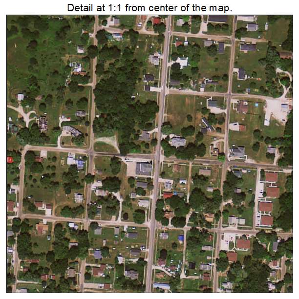 Bonaparte, Iowa aerial imagery detail