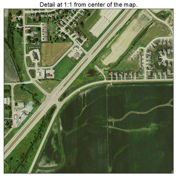 Bondurant, Iowa aerial imagery detail