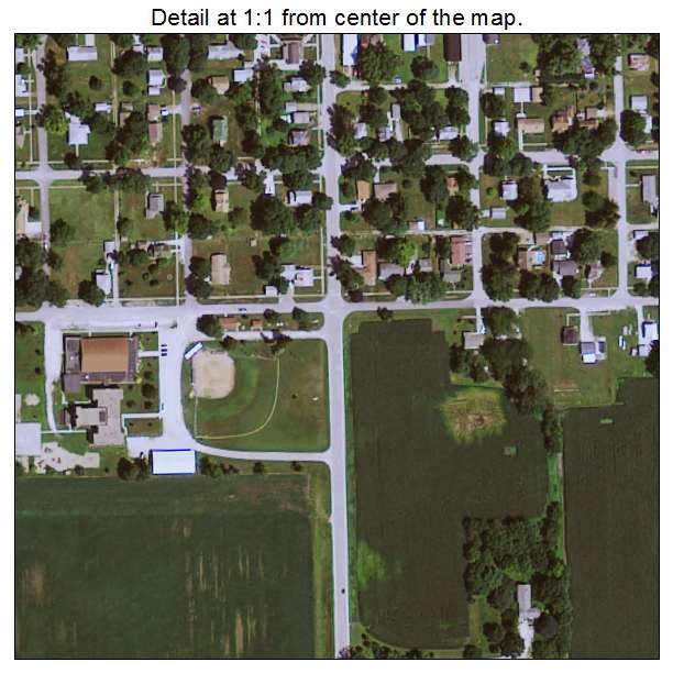 Boxholm, Iowa aerial imagery detail