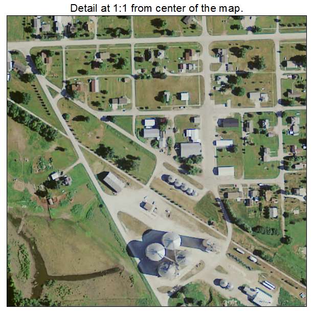 Bradgate, Iowa aerial imagery detail