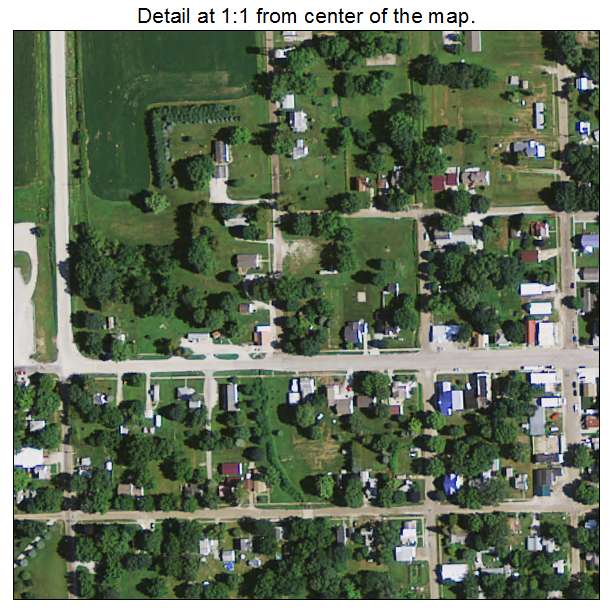 Brandon, Iowa aerial imagery detail