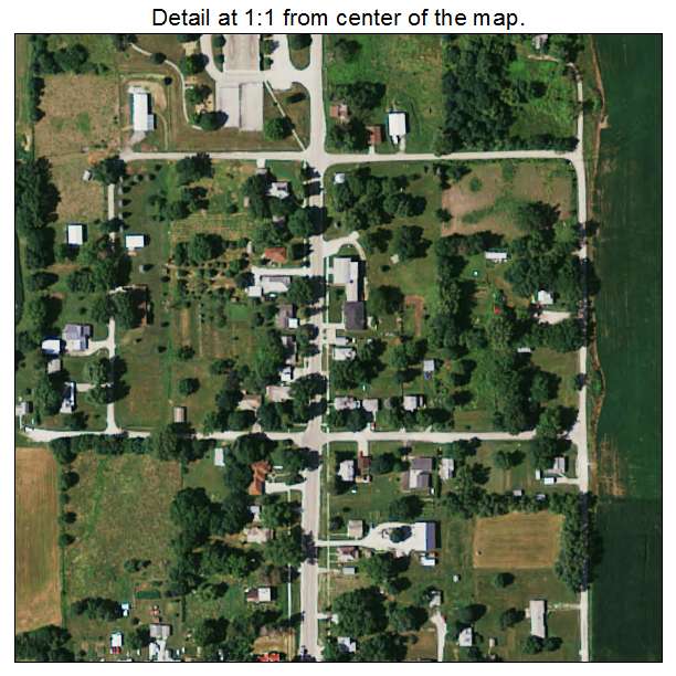Bridgewater, Iowa aerial imagery detail