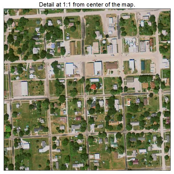 Brighton, Iowa aerial imagery detail