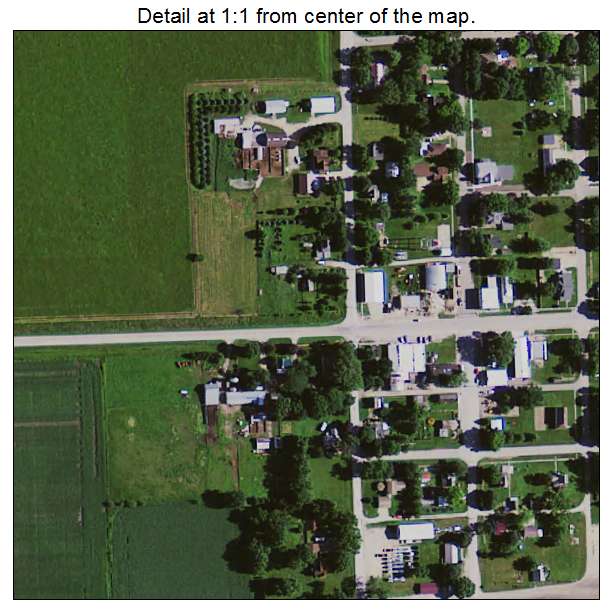 Bristow, Iowa aerial imagery detail