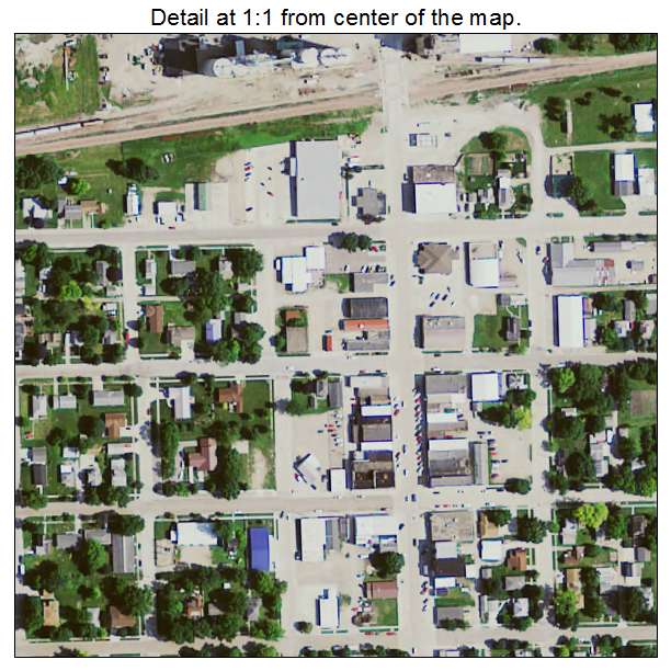 Britt, Iowa aerial imagery detail