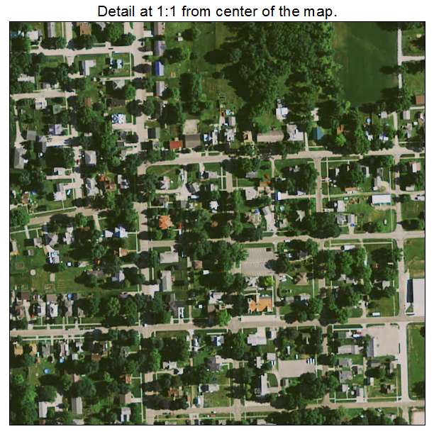 Brooklyn, Iowa aerial imagery detail