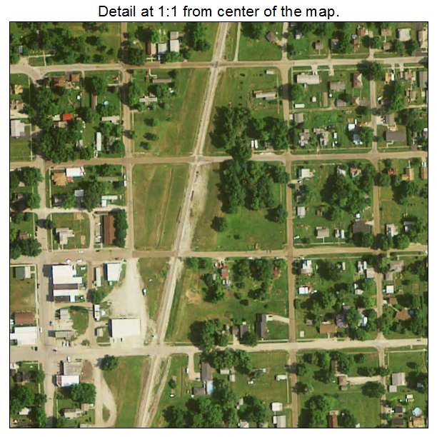 Bussey, Iowa aerial imagery detail