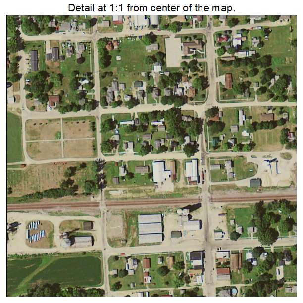 Calamus, Iowa aerial imagery detail