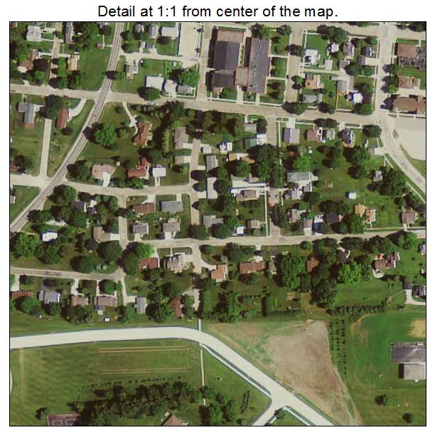 Calmar, Iowa aerial imagery detail
