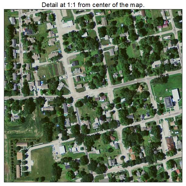 Cambridge, Iowa aerial imagery detail