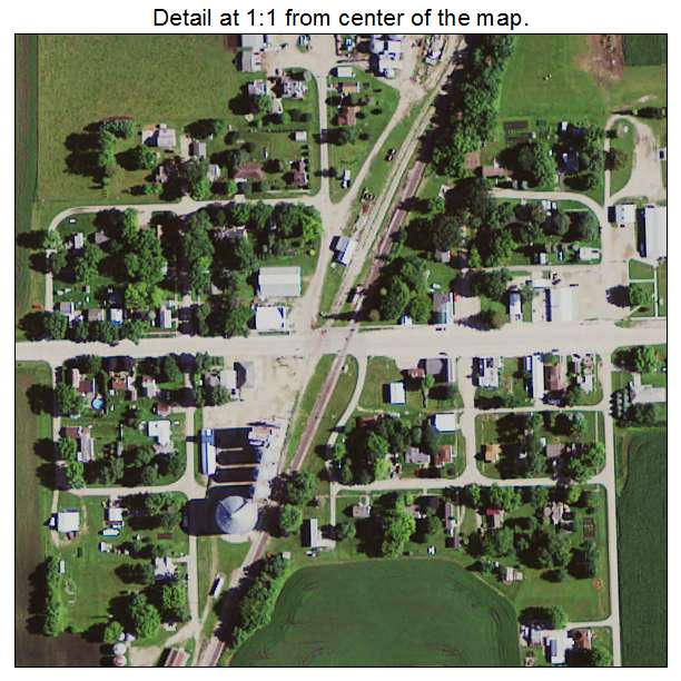 Carpenter, Iowa aerial imagery detail