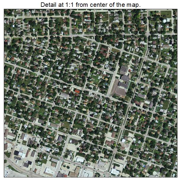 Carroll, Iowa aerial imagery detail