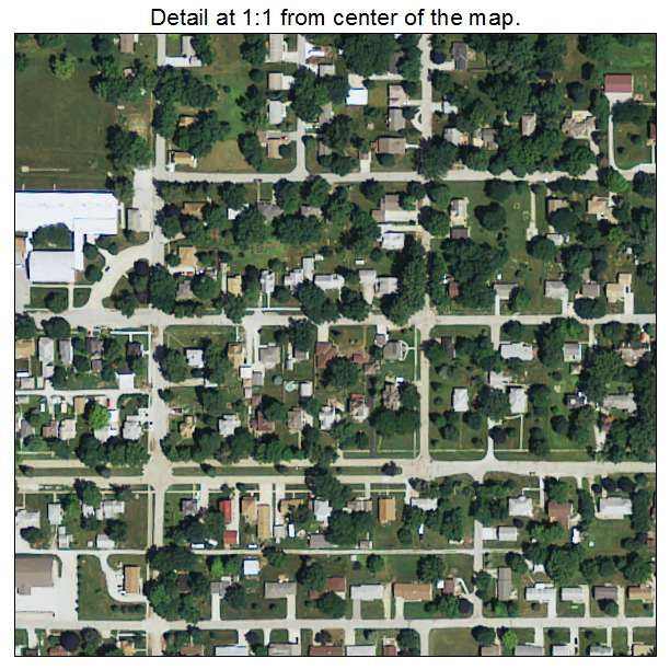 Carson, Iowa aerial imagery detail