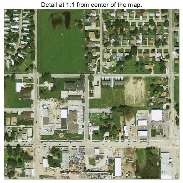 Carter Lake, Iowa aerial imagery detail