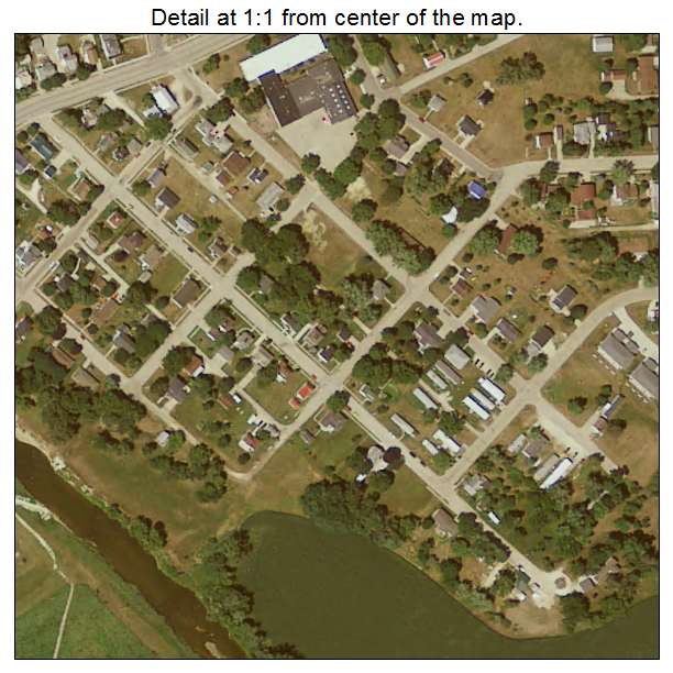 Cascade, Iowa aerial imagery detail