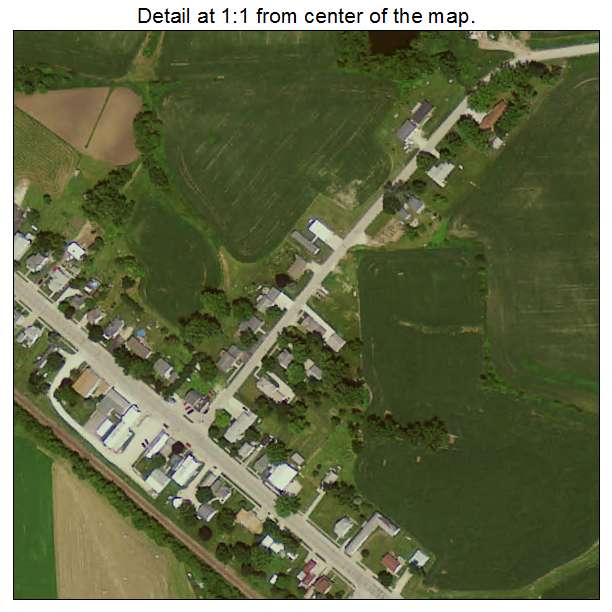 Castalia, Iowa aerial imagery detail