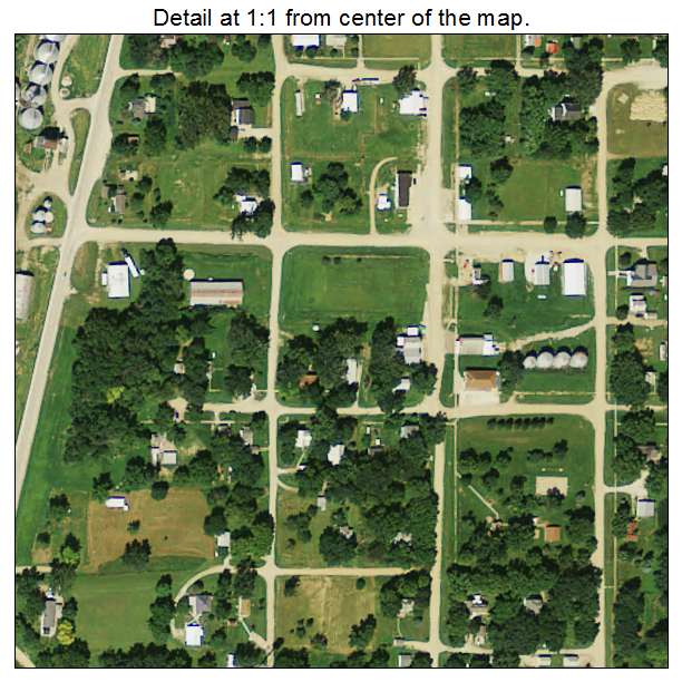 Castana, Iowa aerial imagery detail