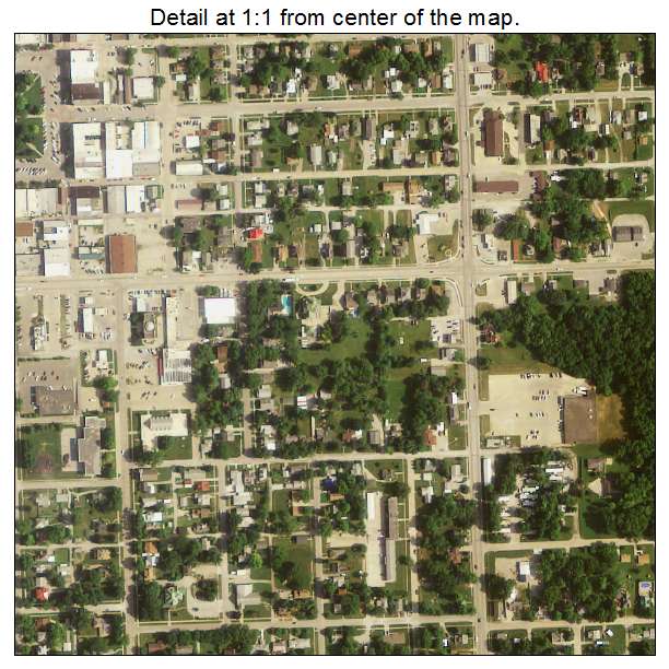 Centerville, Iowa aerial imagery detail