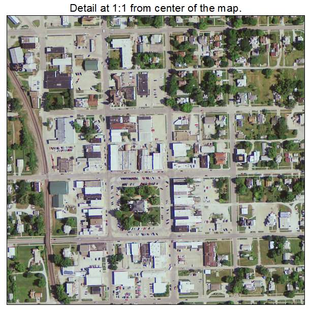 Chariton, Iowa aerial imagery detail