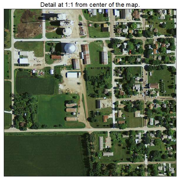 Churdan, Iowa aerial imagery detail