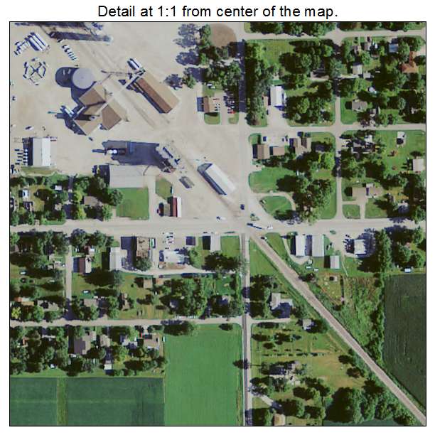 Clare, Iowa aerial imagery detail