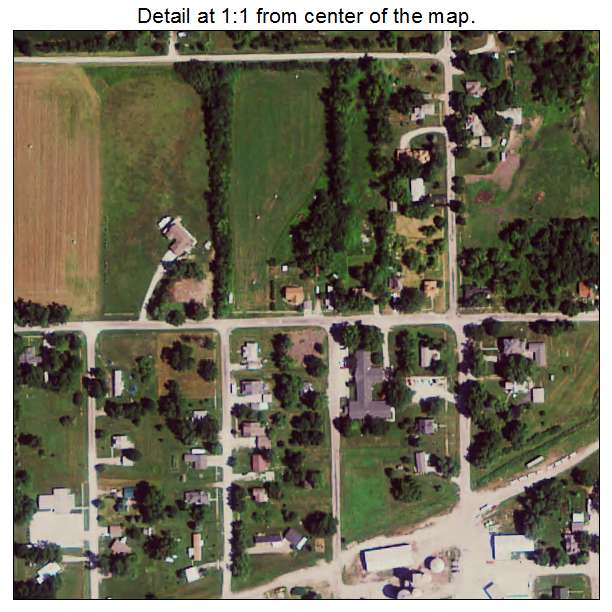 Clearfield, Iowa aerial imagery detail