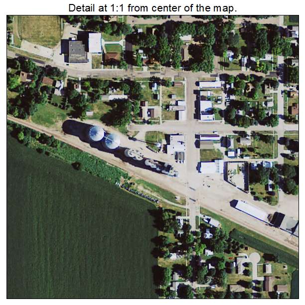 Cleghorn, Iowa aerial imagery detail