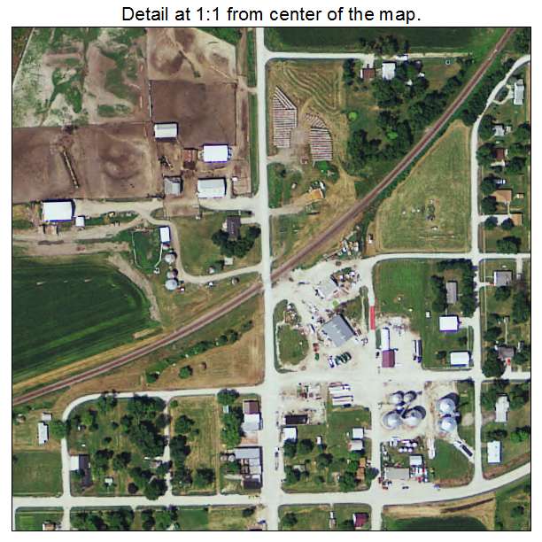 Clio, Iowa aerial imagery detail